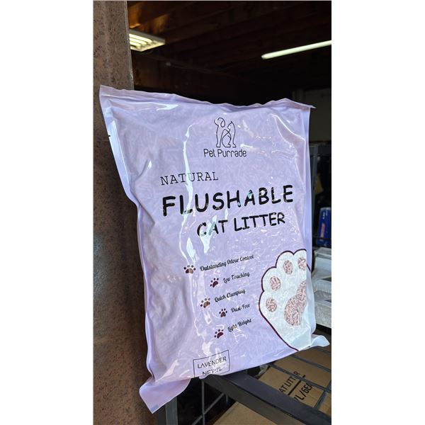 CASE OF PET PURRADE SOYBEAN CURD LAVENDER CAT LITTER