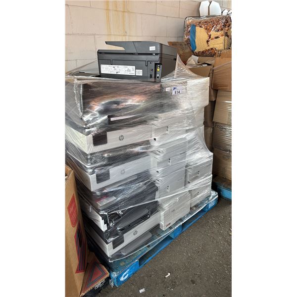 PALLET OF ASSORTED HP & EPSON PRINTERS *UNKNOWN WORKING CONDITION/MAY BE MISSING PARTS & OR PIECES/