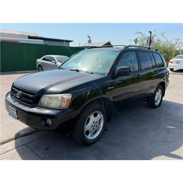 TOYT HIGHLANDER 2005 SALV T/DONATION