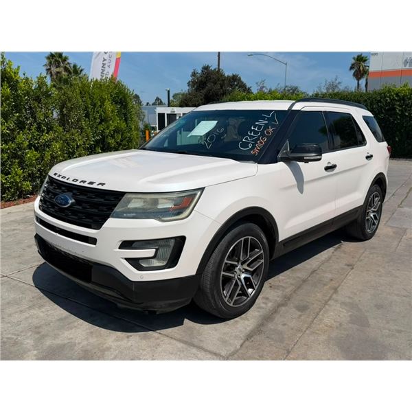FORD  EXPLORER  2016 O/S-T SMOG-2 DAYS