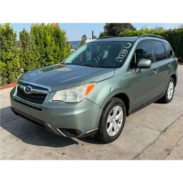 SUBA FORESTER  2014 O/S TITLE 2 DAYS