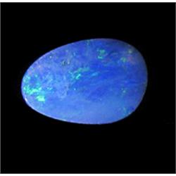 1.58ct Australian Black Opal Doublet Full Fire (GEM-22616D)