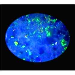 1.28ct Australian Black Opal Doublet Full Fire (GEM-22613G)