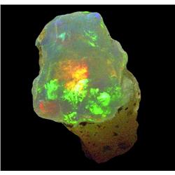 4ct RARE Ethiopian Crystal Opal Super Flashing Color (GEM-23835)