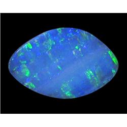 1.77ct Australian Black Opal Doublet Full Fire (GEM-22623A)