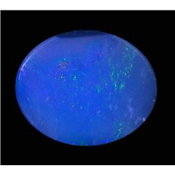 1.67ct Australian Black Opal Doublet Full Fire (GEM-22634E)