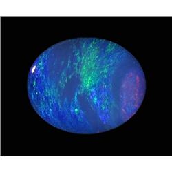 2.7ct Australian Black Opal Doublet Full Fire (GEM-22631B)