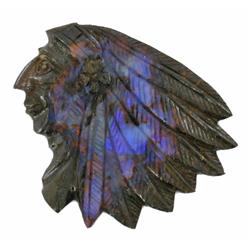 50.5ct Handcarved Rare Australian Boulder Opal Indian (GEM-20895)