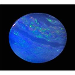 1.51ct Australian Black Opal Doublet Full Fire (GEM-22634D)