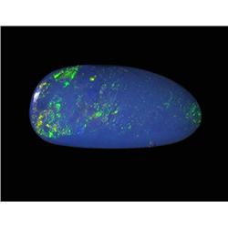 1.8ct Australian Black Opal Doublet Full Fire (GEM-22627B)