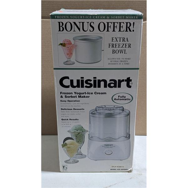 Cuisinart Automatic Frozen Yogurt, Ice Cream, & Sorbet Maker