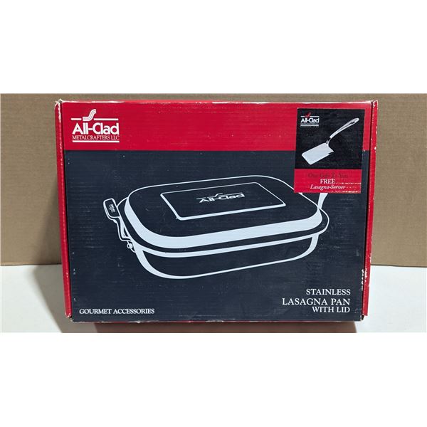 All-Clad Stainless Lasagna Pan w/ Lid & Lasagna Server