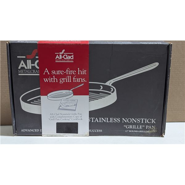 All-Clad Stainless Nonstick Grille Pan w/ Grill Pan Cooking Cookbook