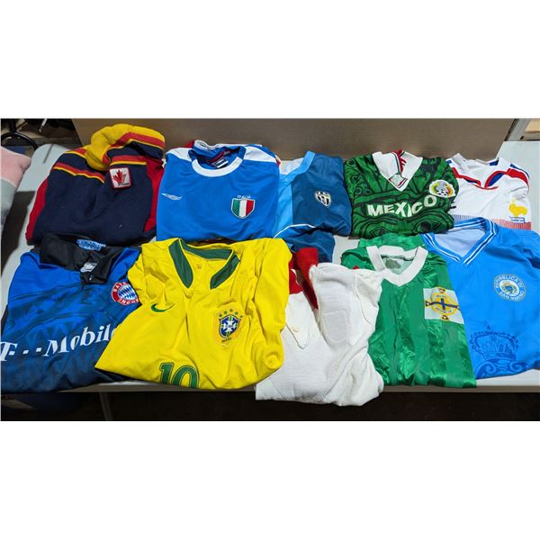 Lot of Assorted Soccer Jerseys