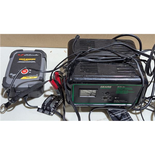 Schumacher Built 4 Charging Battery Charger & Sears Fully Automatic Battery Charger