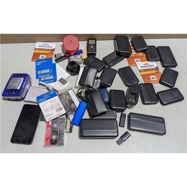 Lot of Hard Drives, USBs, MicroSD Cards, & More