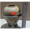 Image 3 : Metal Asian Frog Planter w/ Clay Pot