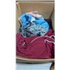 Image 6 : Lot of Assorted Clothing & Table Cloths w/ Levi's, CAT, & More