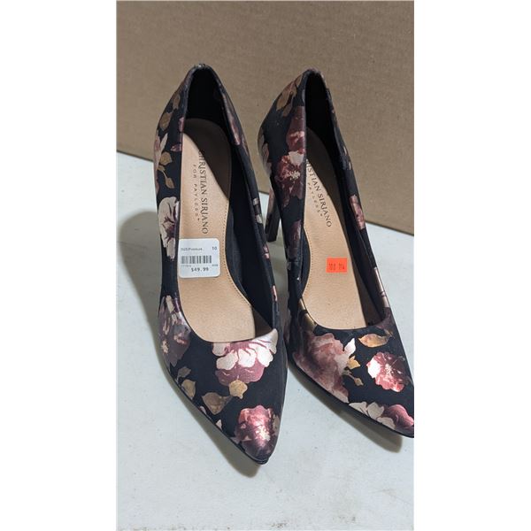 Christian Siriano Floral High Heel Shoes