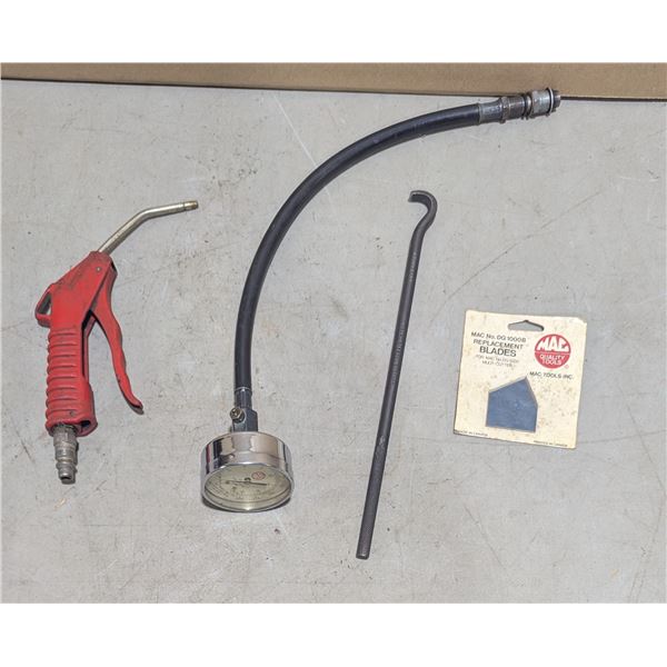 Tool Lot w/ MAC Tools Compression Gauge, Air Gun, & More