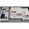 Image 2 : Kitchen Lot: HB Individual Blender, Spiegelau Glasses, Sushi Dishes, Melamine Bowls and more