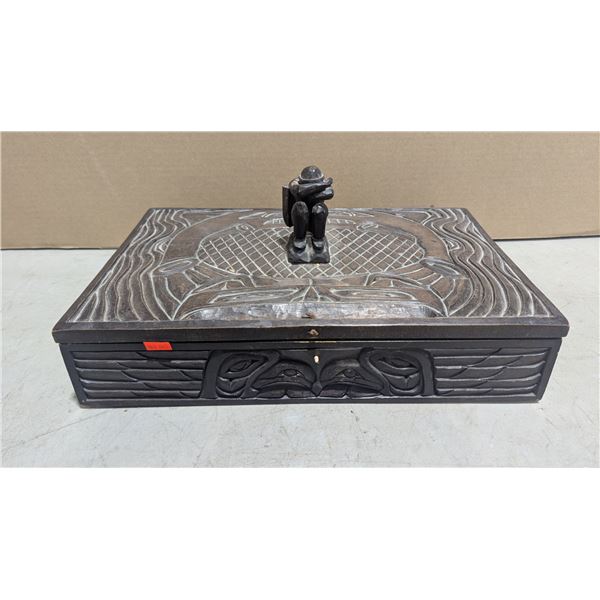Indigenous Carved Wooden Box