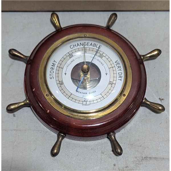 Small Captains Wheel Barometer