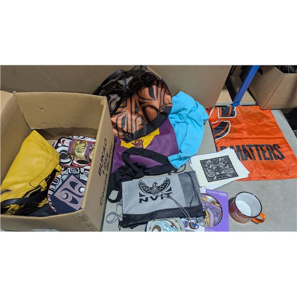 Indigenous Variety Lot, Dish Sets, Handbags, Sweater....
