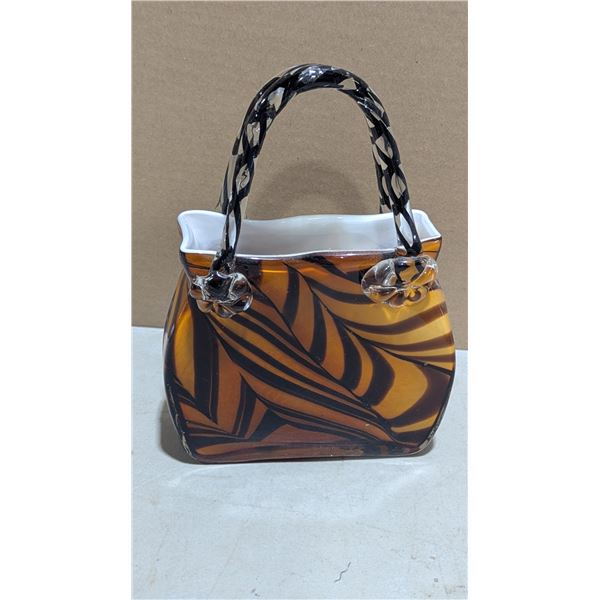 Handbag Glass Art Piece