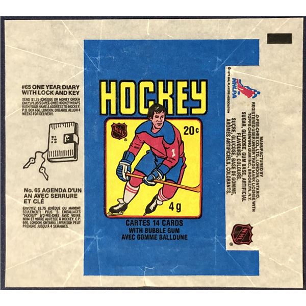 1979 -80 O-PEE-CHEE NHL HOCKEY WRAPPER - WAYNE GRETZKY ROOKIE YEAR