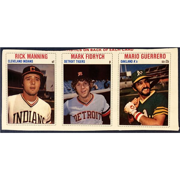 1979 HOSTESS BASEBALL PANEL - MARK FIDRYCH