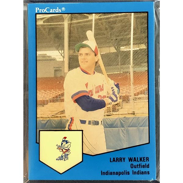 1989 PRO CARDS INC. MiLB INDIANAPOLIS INDIANS TEAM SET (LARRY WALKER - HOF)