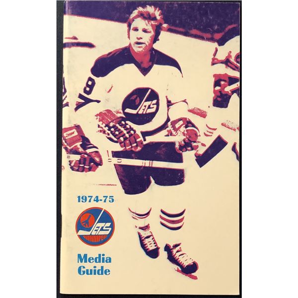 1974-75 WHA WINNIPEG JETS MEDIA GUIDE