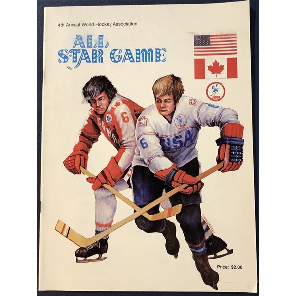 1976 WHA ALL STAR GAME PROGRAM