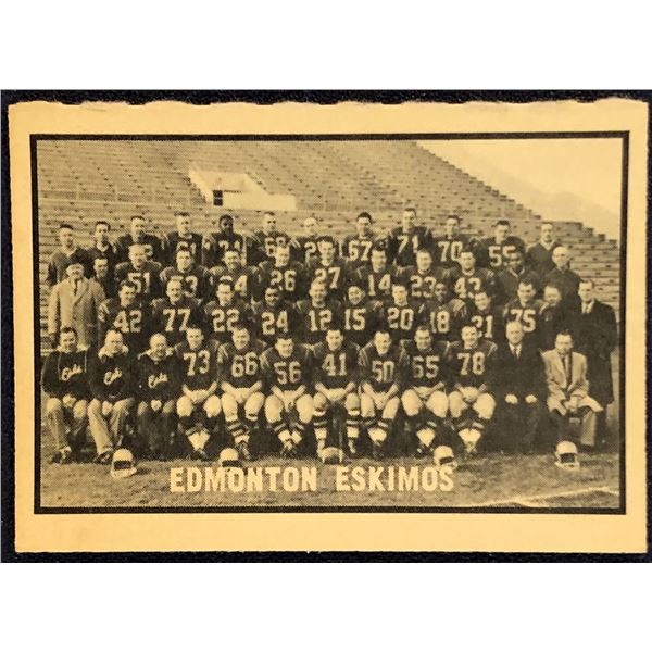 1962 O-PEE-CHEE CFL - EDMONTON ESKIMOS
