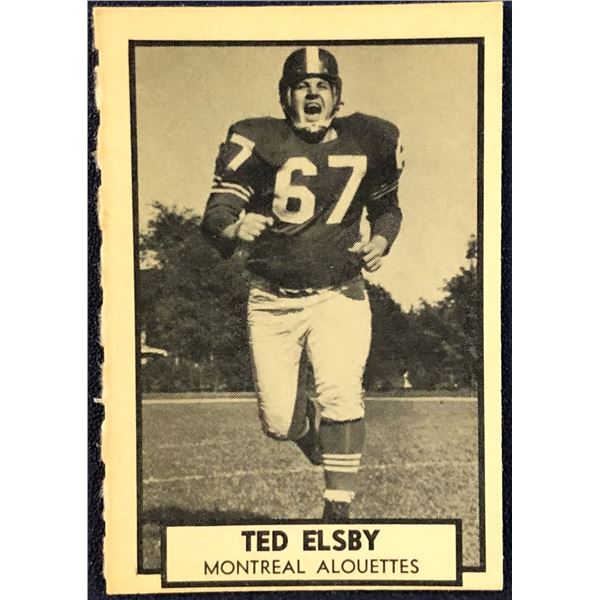 1962 O-PEE-CHEE CFL - TED ELSBY