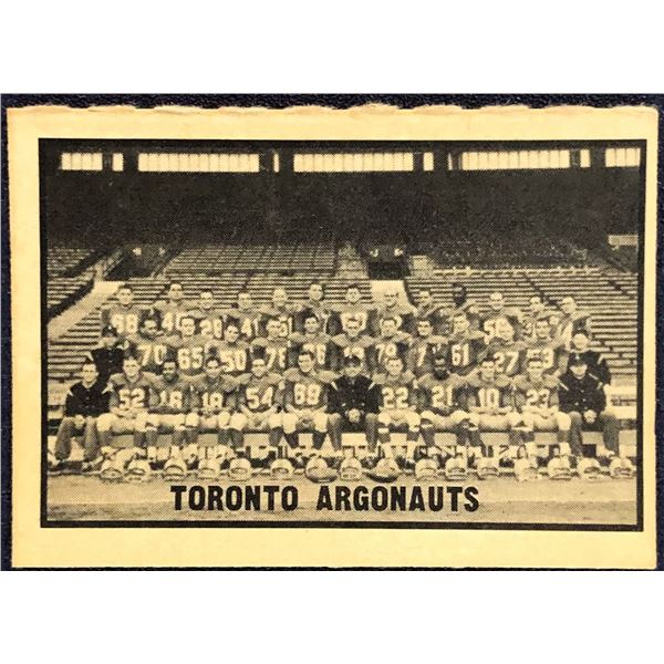 1962 O-PEE-CHEE CFL - TORONTO ARGONAUTS