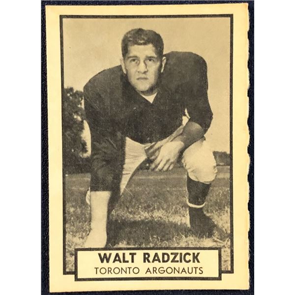 1962 O-PEE-CHEE CFL - WALT RADZIK