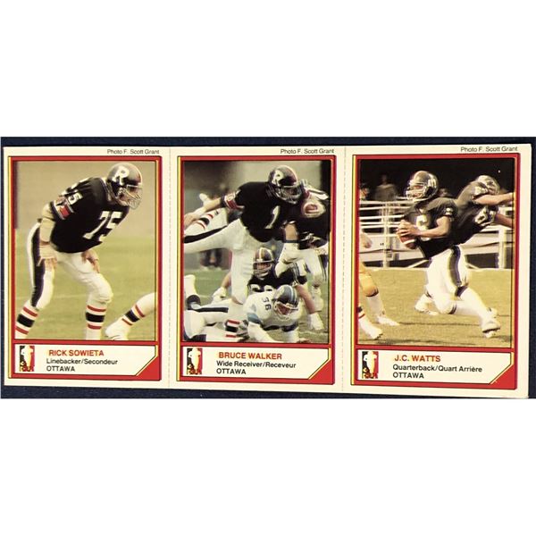 1984 JOGO McDONALD'S OTTAWA ROUGHRIDERS - J.C. WATTS