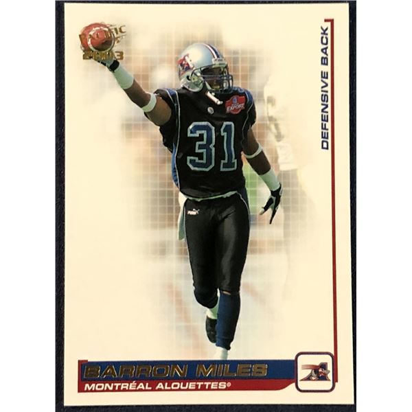 2003 PACIFIC CFL BARRON MILES (HOF)