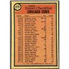 Image 2 : 1981 TOPPS CHICAGO CUBS