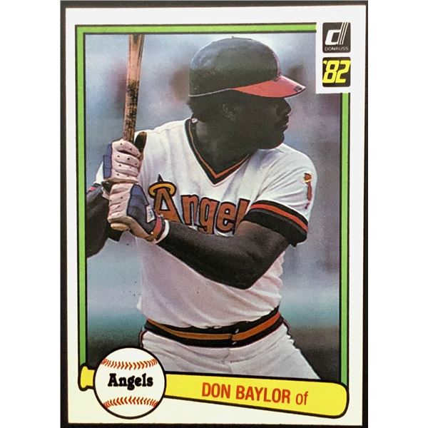 1982 DONRUSS DON BAYLOR