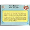 Image 2 : 1982 FLEER TOM SEAVER (HOF)
