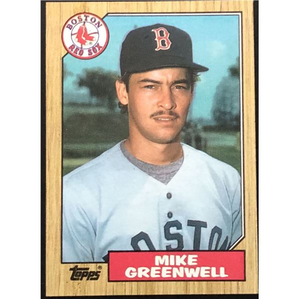 1987 TOPPS MIKE GREENWELL ROOKIE CARD