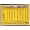 Image 2 : 1987 TOPPS REGGIE JACKSON (HOF)