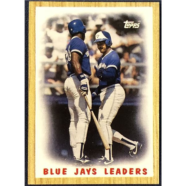 1987 TOPPS TORONTO BLUE JAYS