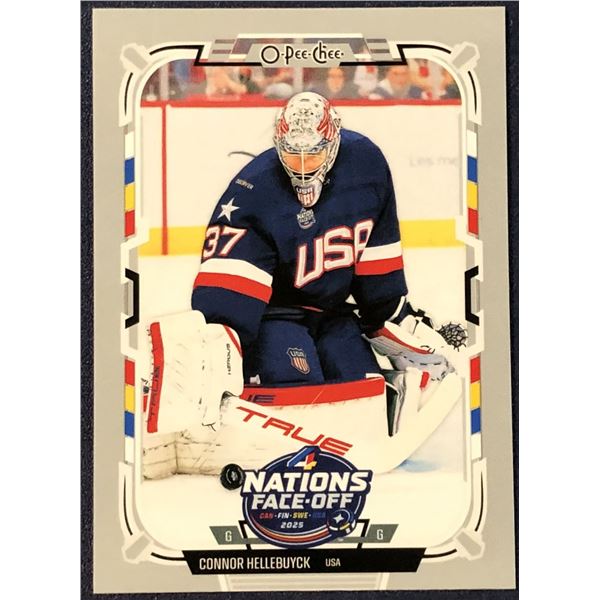 2025-26 O-PEE-CHEE 4 NATIONS FACE-OFF CONNOR HELLEBUYCK