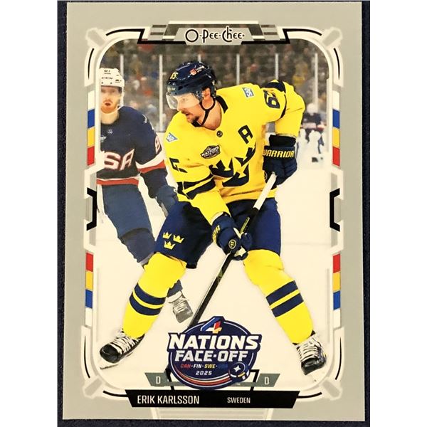 2025-26 O-PEE-CHEE 4 NATIONS FACE-OFF ERIK KARLSSON