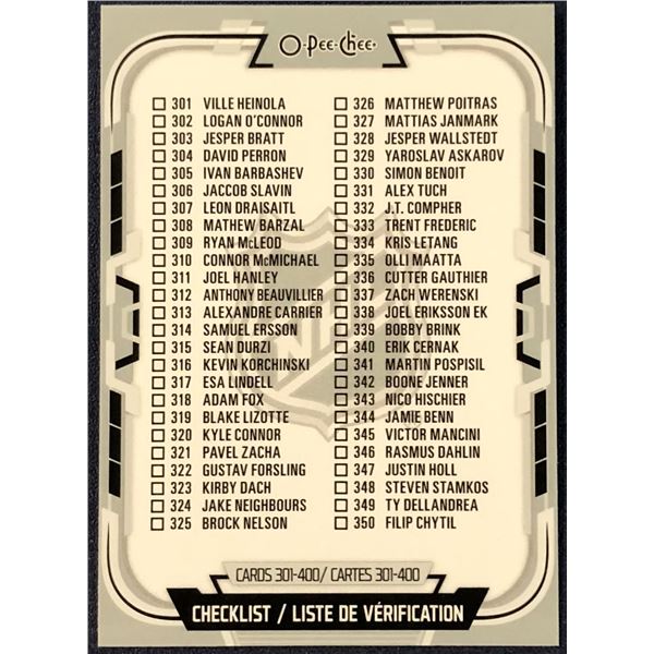 2025-26 O-PEE-CHEE CHECKLIST