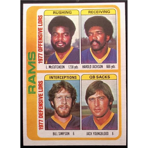1978 TOPPS JACK YOUNGBLOOD (HOF)